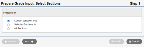 Prepare Grade Input Step 1